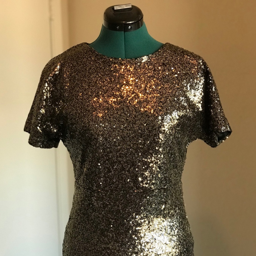 Gold Sequin Dress